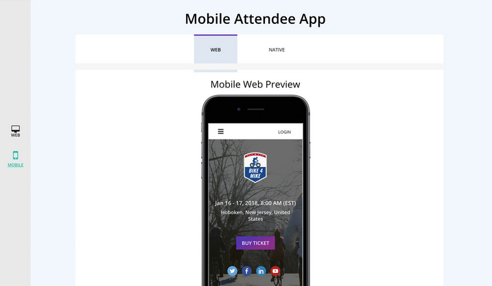 Mobile event management software