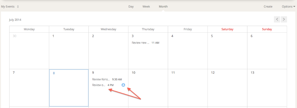 Zoho CRm has improved calendar functions providing a collaborative calendar function for your team