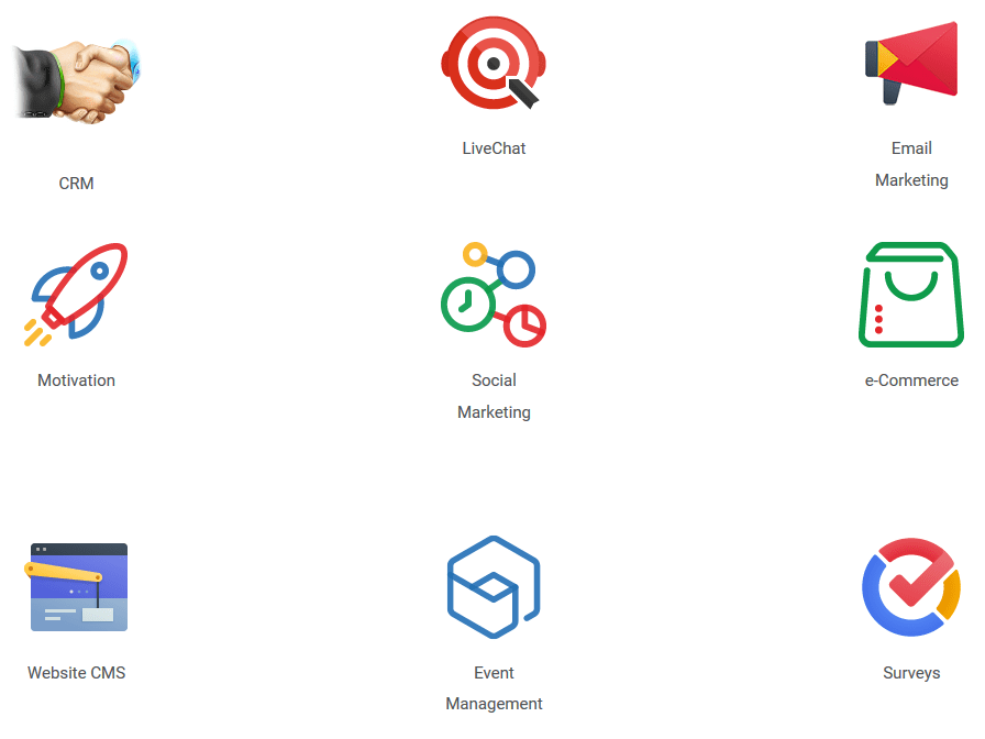 Zoho have a complete suite of online business apps