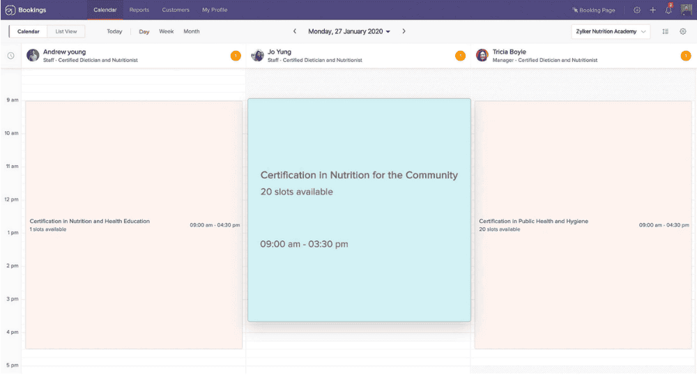Give online courses with Zoho Bookings