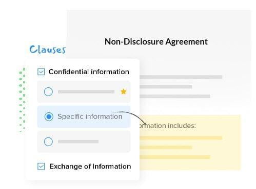 Create contracts more quickly using the Zoho Contracts clause library