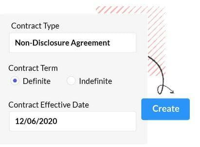 Instantly create contracts using Zoho Contracts