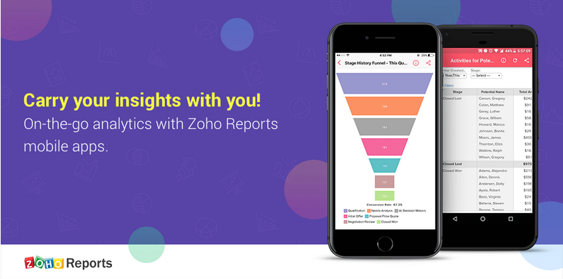 Zoho Reports mobile app