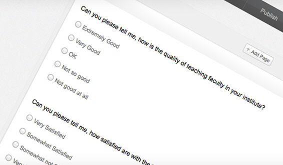 Zoho Survey comes with numerous prebuilt templates to help you start your online survey