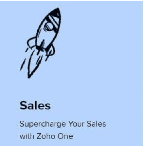 Use Zoho One for your sales team and sales processes